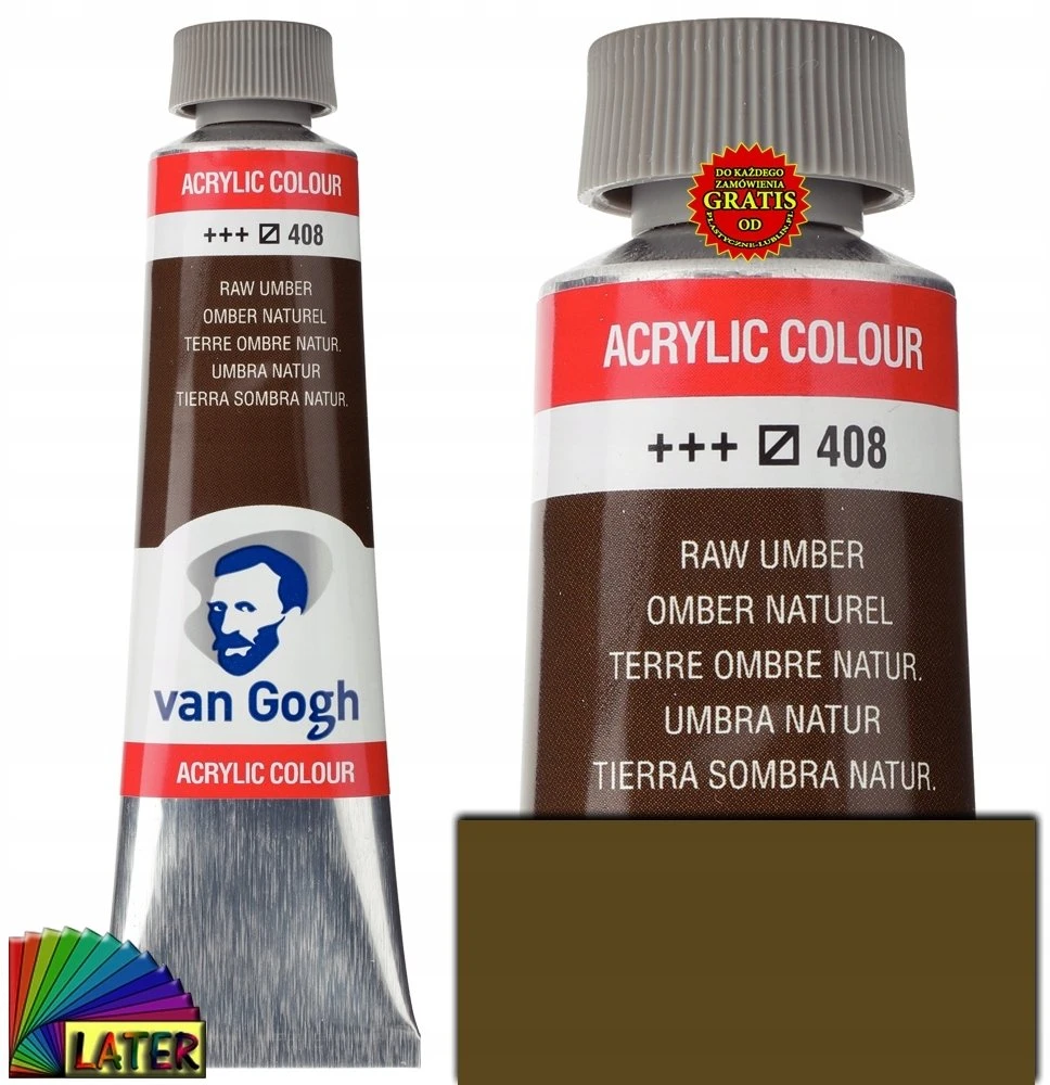 Talens Farby Van Gogh Acrylic Colour Tube Raw Umber 408