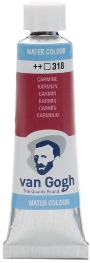 Talens Farby Watercolour Tube Carmine 318