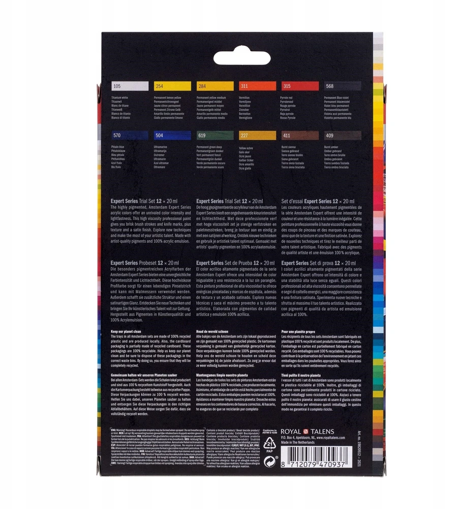 Talens Talens Amsterdam Expert Farby akrylowe 12x20ml