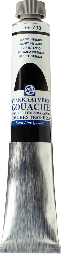 Talens Talens Gouache Extra Fine Quality tūbelė 60 ml Juoda intensyvi 703
