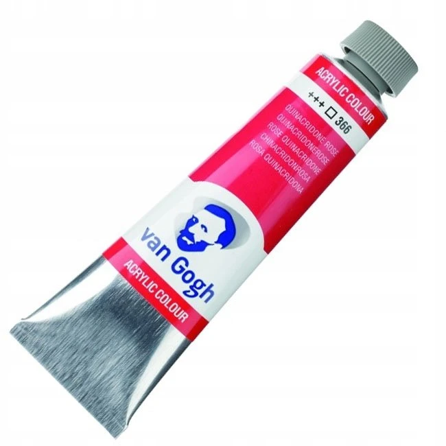 Talens Van Gogh Acrylic Colour Tube Quinacridone Rose (Primary) 366