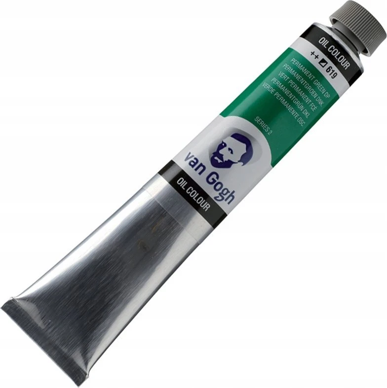 Talens Van Gogh Oil Colour Tube Permanent Žalias Deep 619