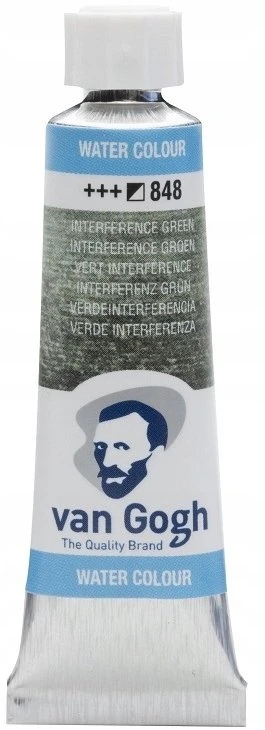 Vandens dažai "van Gogh" 10ml 848 Interference Žalias