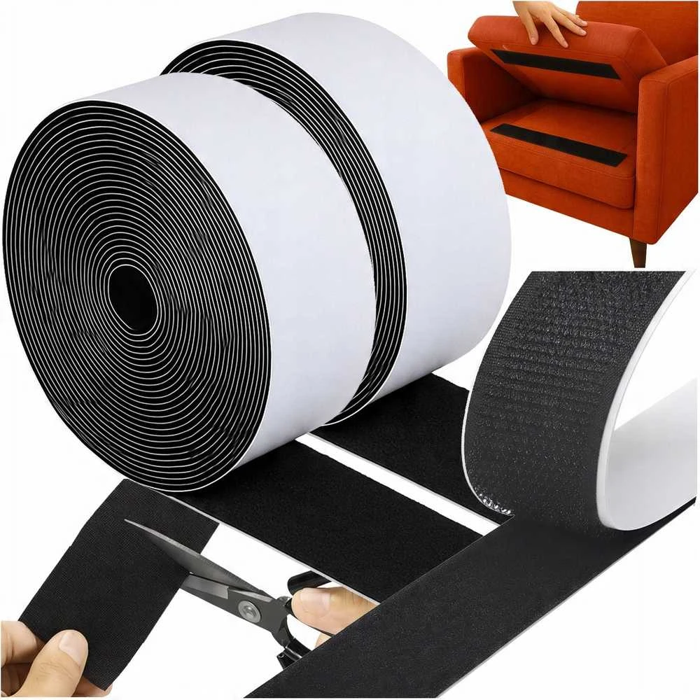 Self-adhesive Velcro tape 5mx5cm juodas Ruhhy 25806