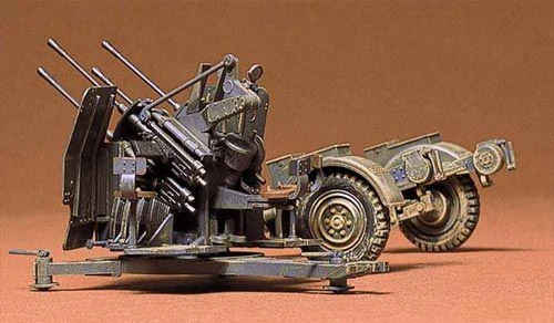 Tamiya 1/35 Vokiečių 20 mm Flakvierling 38 su Sd.Ah.52