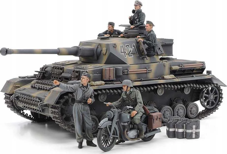 Tamiya – Panzerkampfwagen IV Ausf G. Ankstyvoji gamyba ir motociklų rytinis frontas, 1/35, 25209