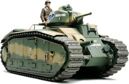 Tamiya prancūzų tankas B1 bis 1/35 plastikinis surenkamas modelis