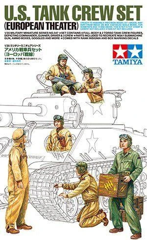 Tamiya JAV tankų įgulos figūrėlės, Europos frontas, 1/35 (35347)