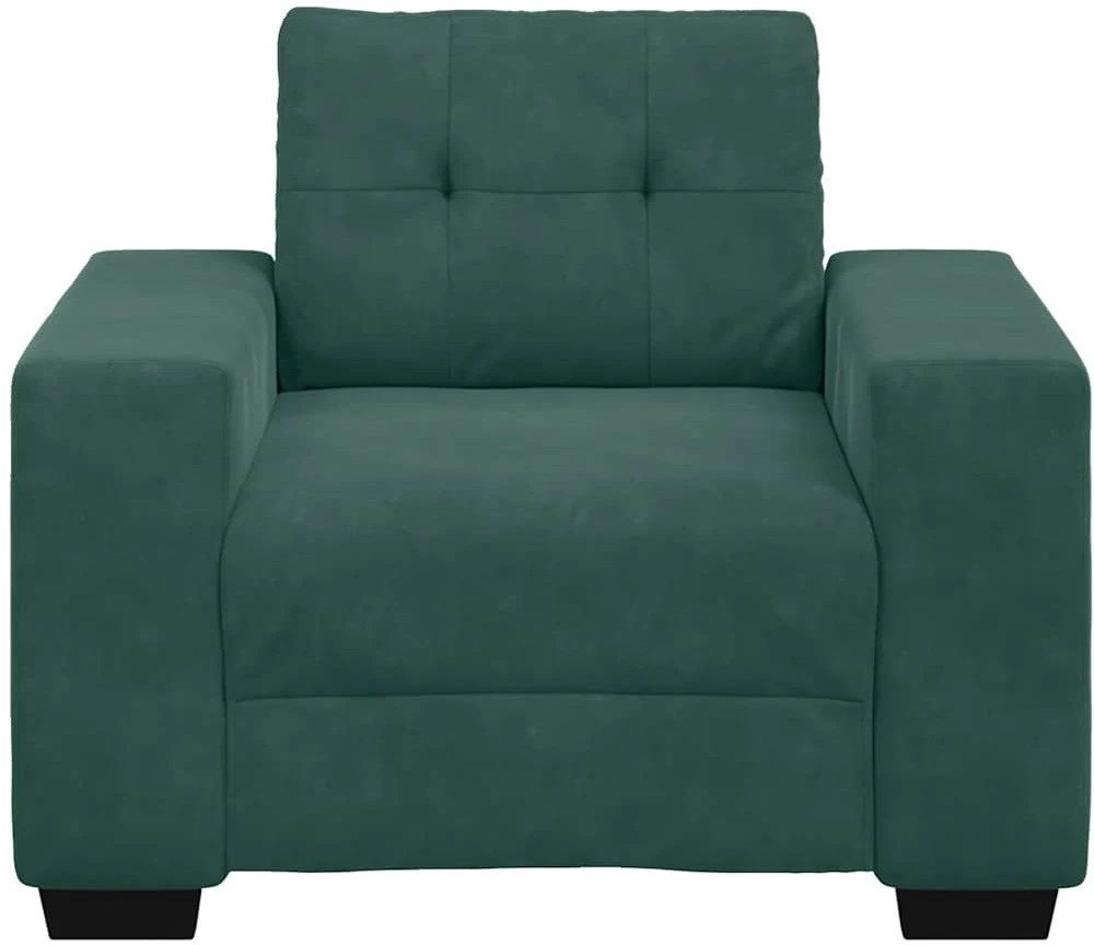 Sofa Sofos krėslas, tamsiai žalias, 100x78x80 cm, aksomas