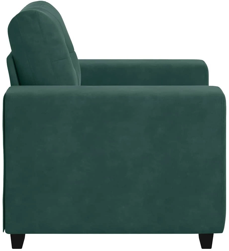 Sofa Sofos krėslas, tamsiai žalias, 100x78x80 cm, aksomas
