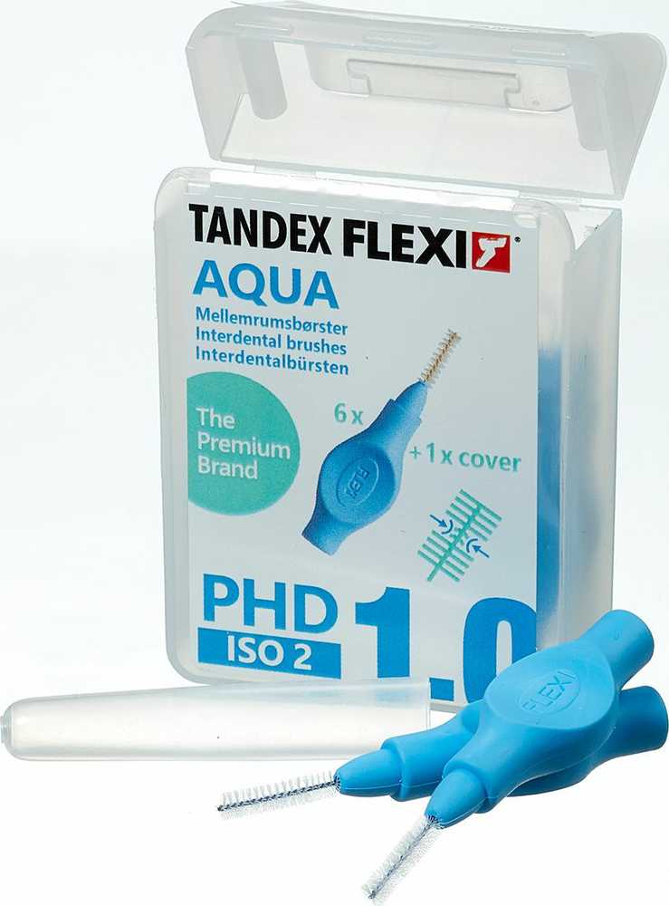 Tandex (6 vnt.) szczoteczek Flexi Extra Fine Aqua (mėlyna))