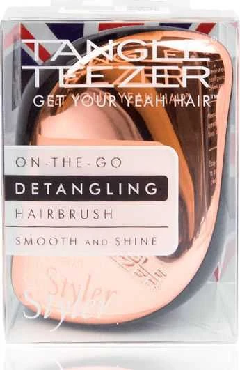 Tangle Teezer Plaukų šukos Compact Styler Classic Gold Juodas