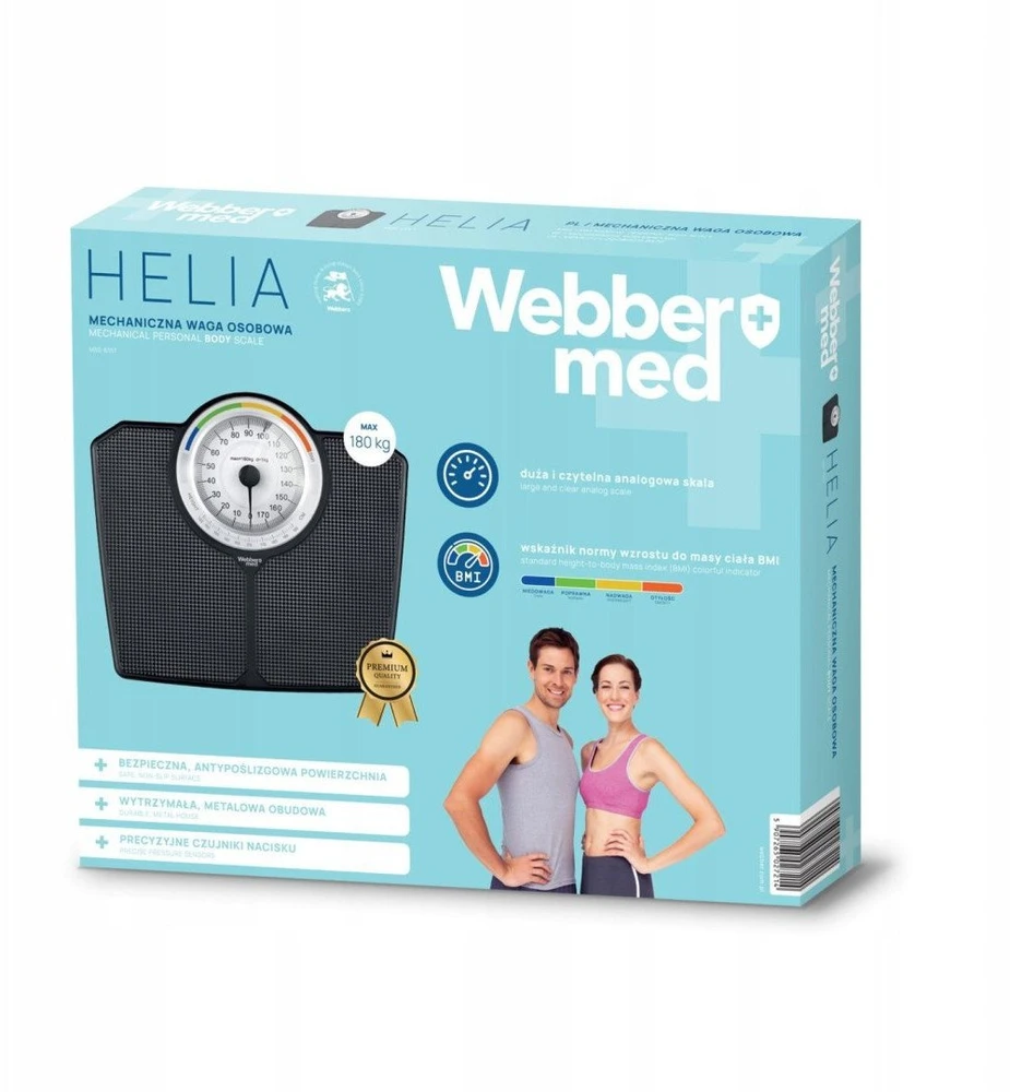 Eldom Juodos mechaninės svarstyklės WEBBER BMI