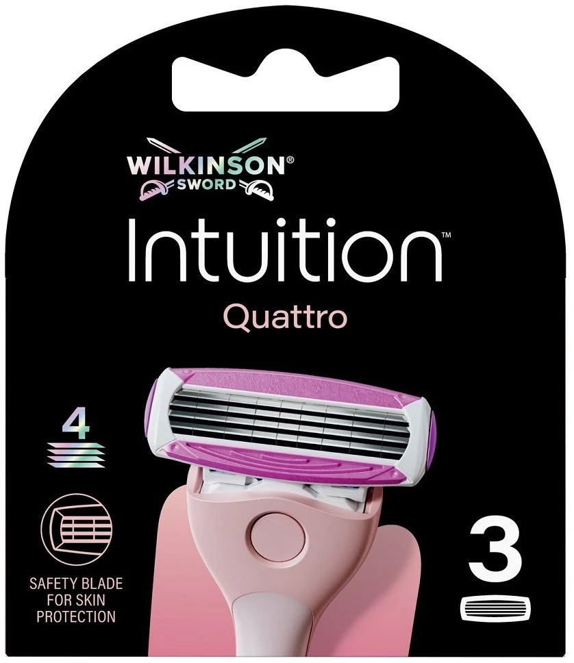 Tanita Wilkinson Intuition Quattro wkład su 4 ostrzami 3 vnt.