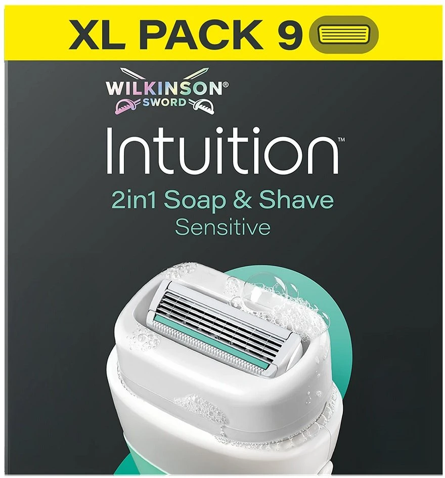 Wilkinson Sword Wilkinson Intuition Sensitive įdėklai su 4 ostrzami 9szt