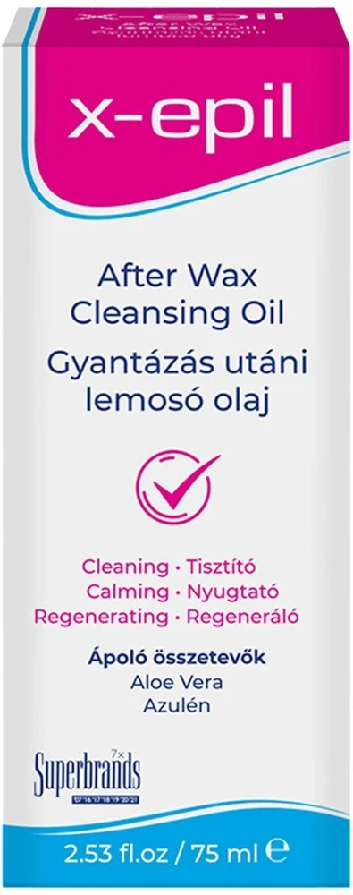X-Epil After Waxing Cleansing Oil Silky Finish Cleansing Oil, 75 ml