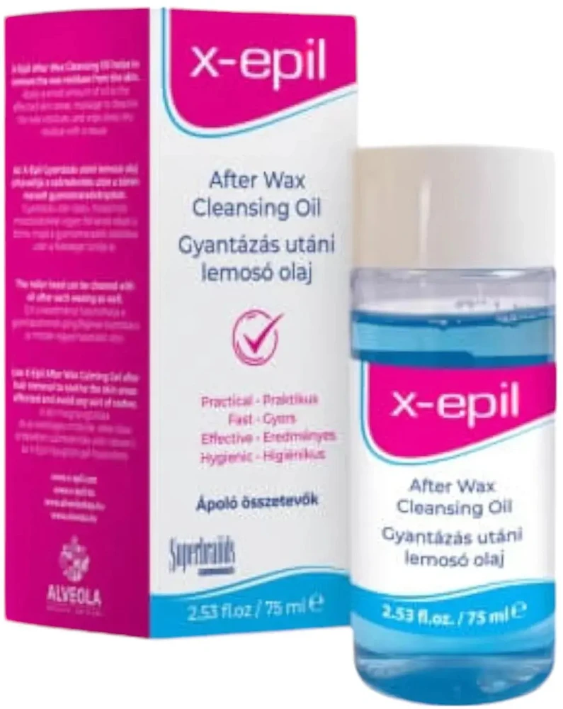 X-Epil After Waxing Cleansing Oil Silky Finish Cleansing Oil, 75 ml