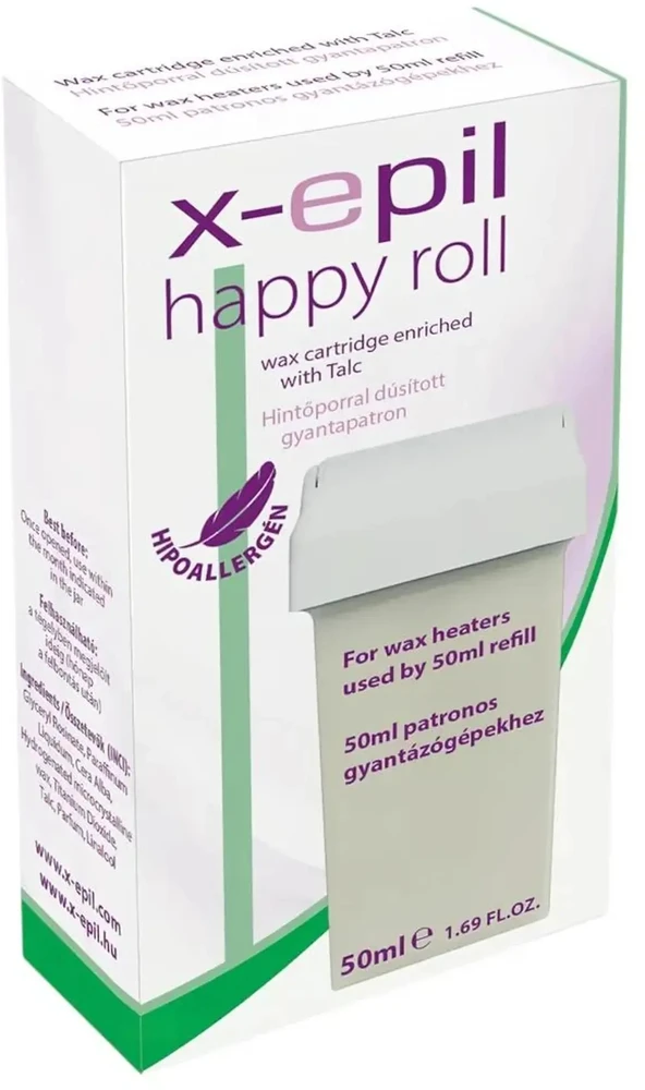 X-Epil Happy Roll Talk Silky Finish Depiliacinis vaškas kūnui, 50 ml