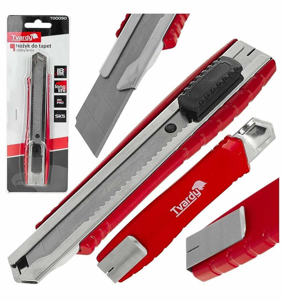 Tvardy Tapetų peilis 100x18x0.5mm GRIT SK5 Kietas (12/96)