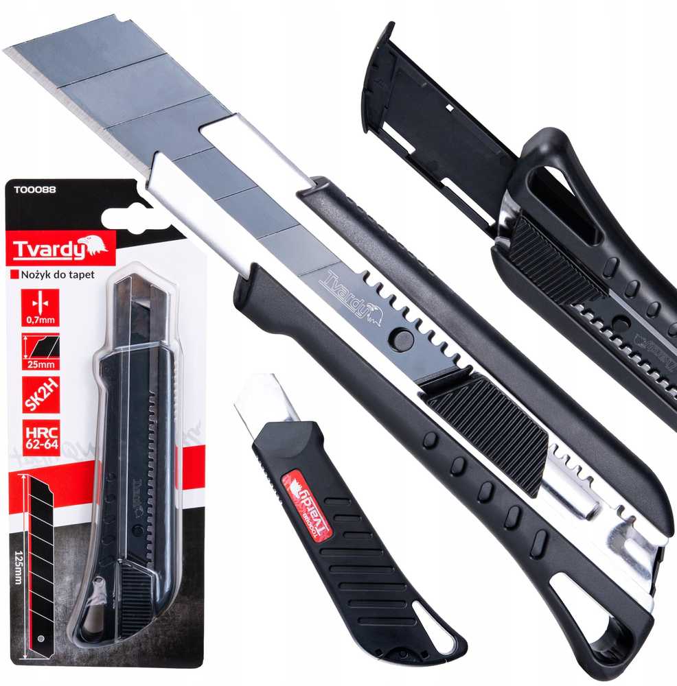 Tvardy Tapetų peilis 125x25x0,7mm SK2H TVARDY (10/60)