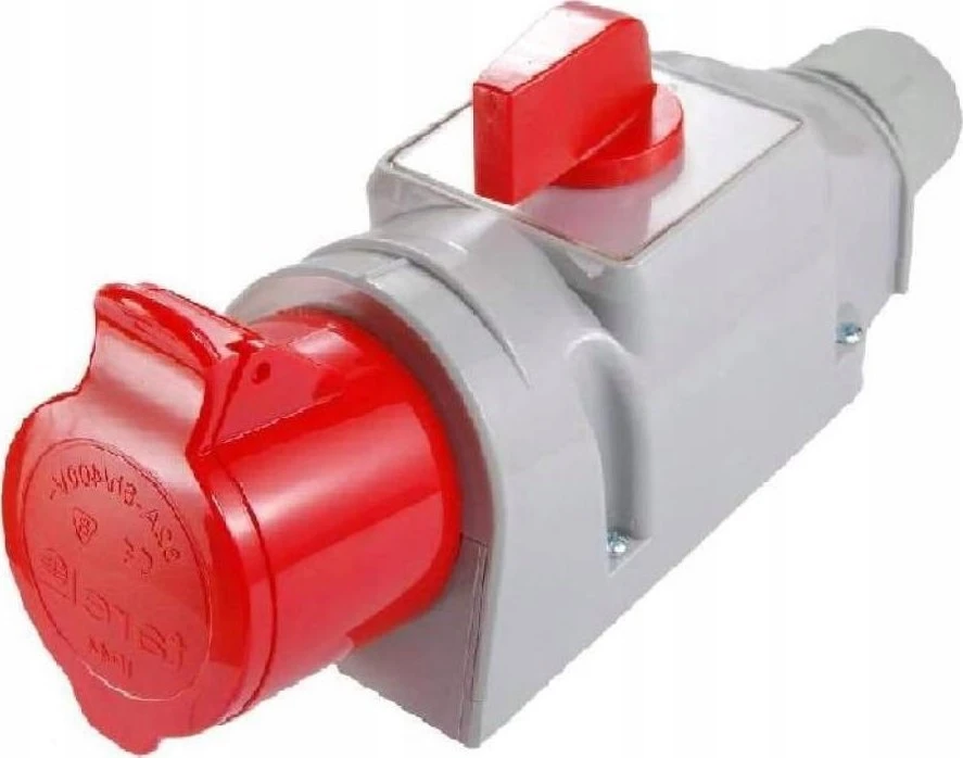 Tarel Fiksuotas izoliuotas lizdas 32A/400V 3P+N+Z su jungikliu L-O-P 197
