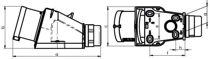 Tarel imtuvo izoliacijos kištukas 32A 400V 5P IP44 (117)