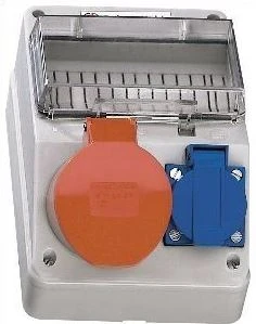Polam-Nakło Tarel Maitinimo komplektas 25A lizdas 16A 3P+N+E,10/16A 2P+E 6263-130