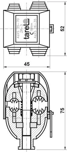 Tarel Izoliaciją praduriantis spaustukas ZP-3 AsXS 35 - 70mm (073)