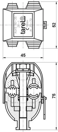 Tarelė izoliacijos pradūrimui ZP1 35 - 70mm (071)
