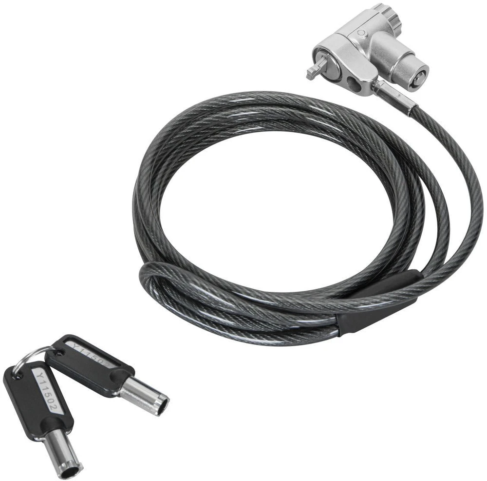 Targus ASP95MKGLX-25, 2 m, raktas, cinkuotas plienas, sidabras