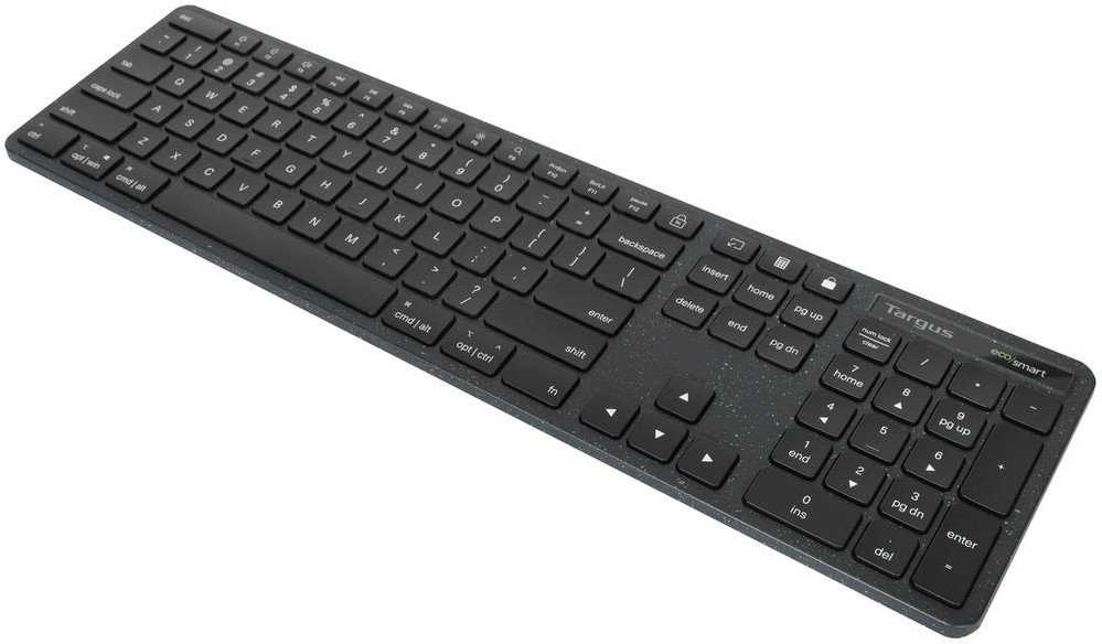 Klaviatūra Targus EcoSmart* pilno dydžio antybakteryjna USB QWERTY GB Juodas (AKB874UK)