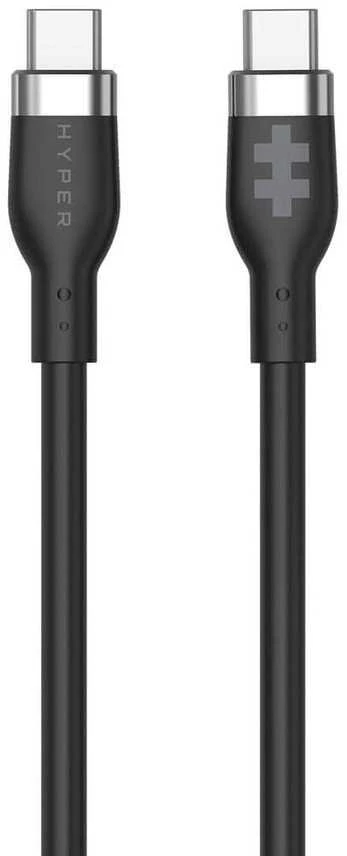 Targus „Hyper | HyperJuice“ USB-C silikoninis įkrovimo laidas | HJ4011BKGL