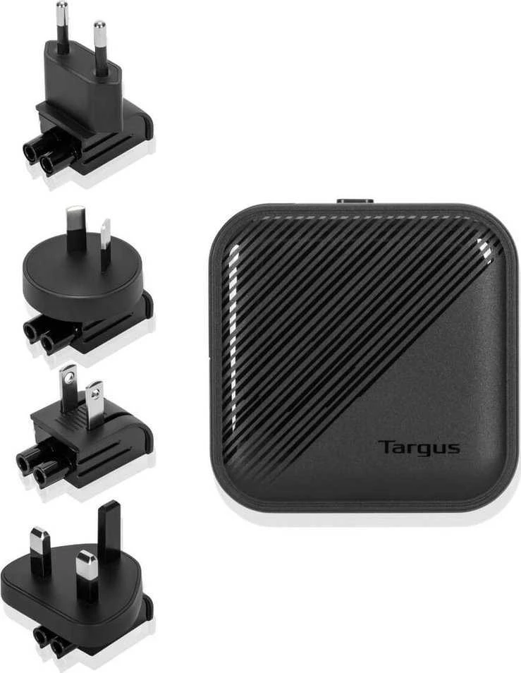 TARGUS 65W Gan Charger Multi prievadas su kelioniniais adapteriais