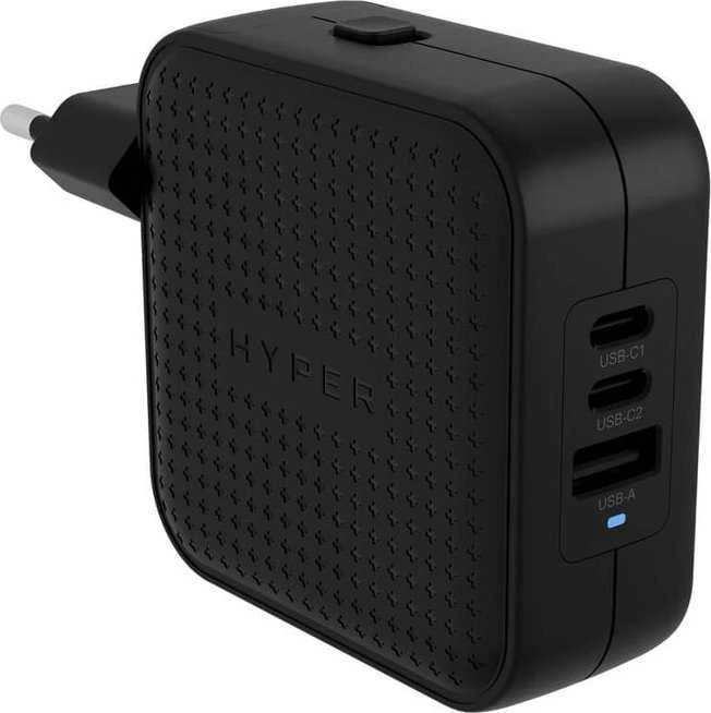 Targus „Hyper HyperJuice“ 70 W USB-C GaN kelioninis įkroviklis (3C+1A) - Juodas | Hyper