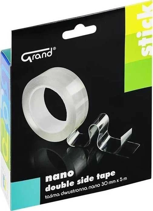 Dvipusė lipni nano juostelė GRAND, 30mm x 5m x 1mm