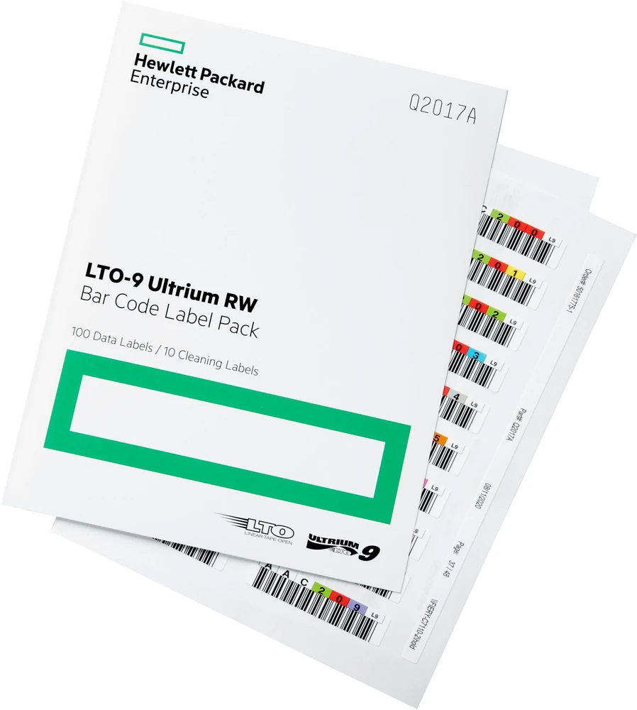Hewlett Packard (HP) Taśma HP HPE LTO-9 Ultrium RW Bar Code Label Pack