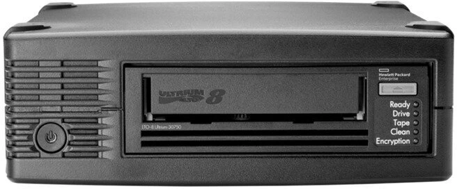 HP HPE Storage LTO-8 Ultrium išorinis juostinis įrenginys (+5x Q2078A LTO-8 30TB duomenų kasetės)
