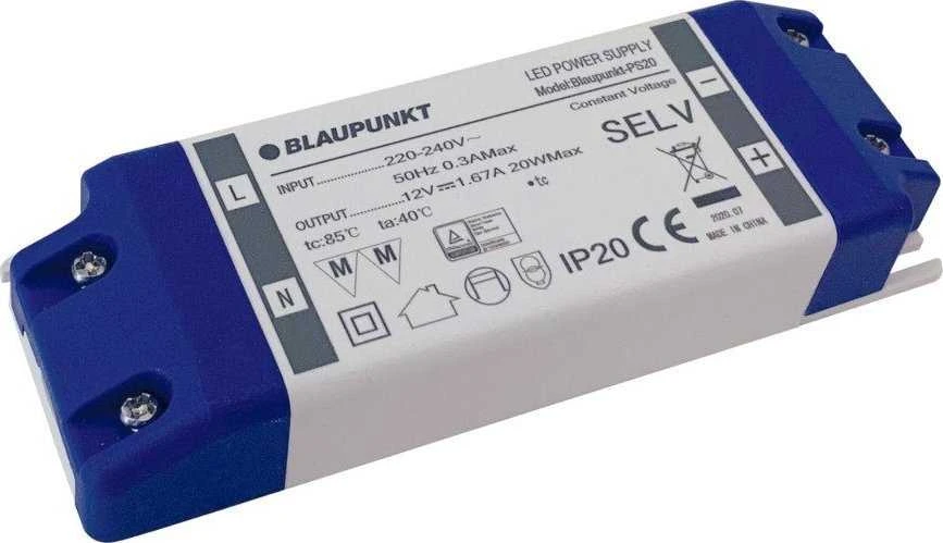 Taśma LED Blaupunkt Maitinimo šaltinis LED Blaupunkt 12V 20W do taśm