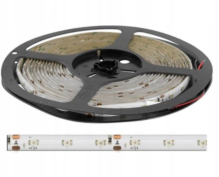 „Ecolight PS“ LED juostelė ECO* diodų girlianda IP65, žalia, 60 SMD3528 diodų, 5m, baltas substratas.