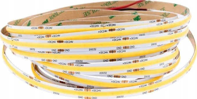 LED juosta Ecolight LED juosta COB 480 9W/m 3000K 990lm/m 24V IP20 /5m/