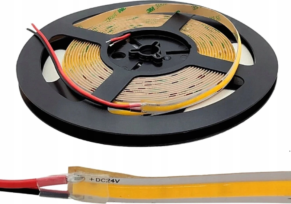 LED juosta Ecolight LED juosta COB 480 9W/m 4000K 990lm/m 24V IP20 /5m/