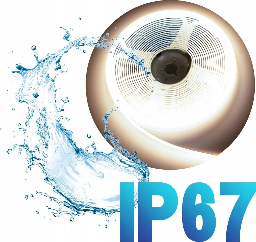 LED juosta Ecolight LED juosta COB 480LED 9W/m 4000K 990lm/m IP67 /5m/