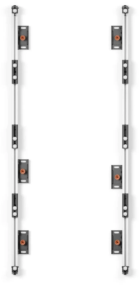 Laikiklis EDBAK ULS4337 Universali LED sistema 4 spintelėms 600 x 337,5 | Juodas
