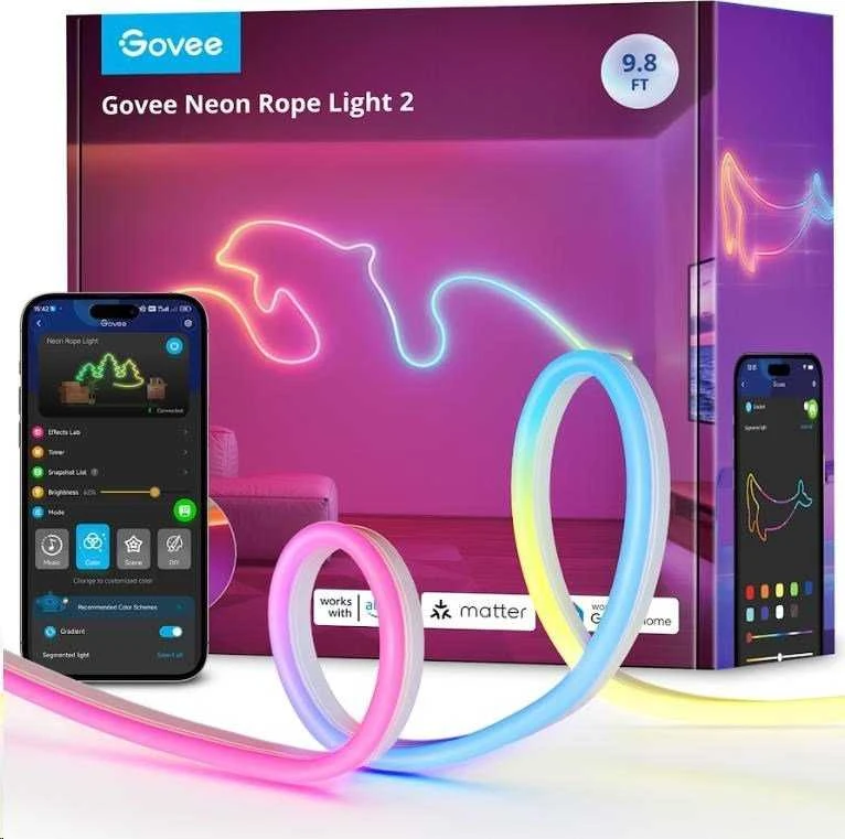 Govee LED juostelė 3m H61D3301 neoninė virvė 2