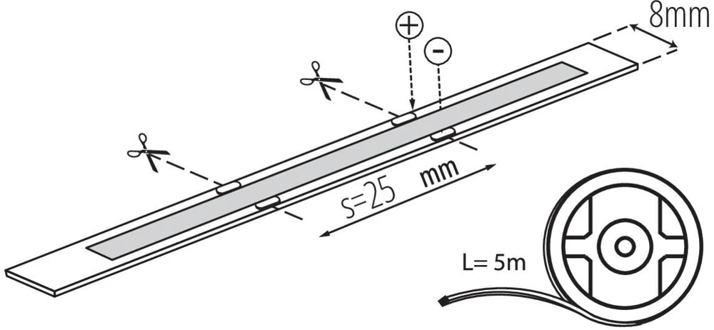 Kanlux TAŚ.LED LCOB 10W/M 12 IP00-WW
