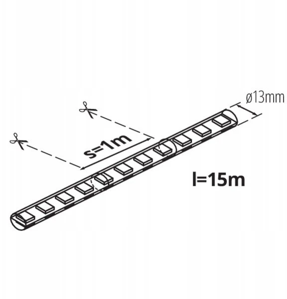 Kanlux GIVRO LED virvės formos šviestuvas 15M-CW