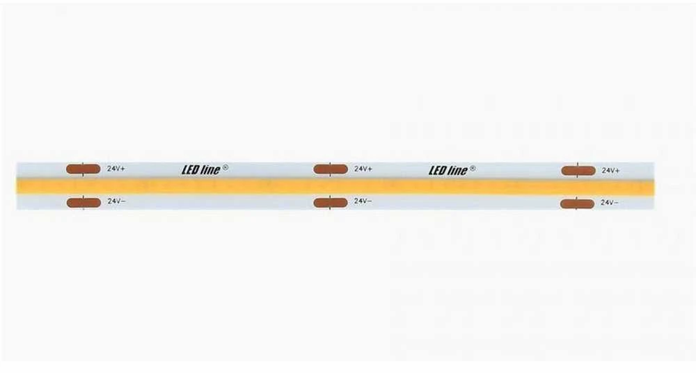 LED juosta 24Vdc, 18W/m, COB 480LED/m, 1800lm, neutraliai balta 4000K, IP20, 180°, LED LINE