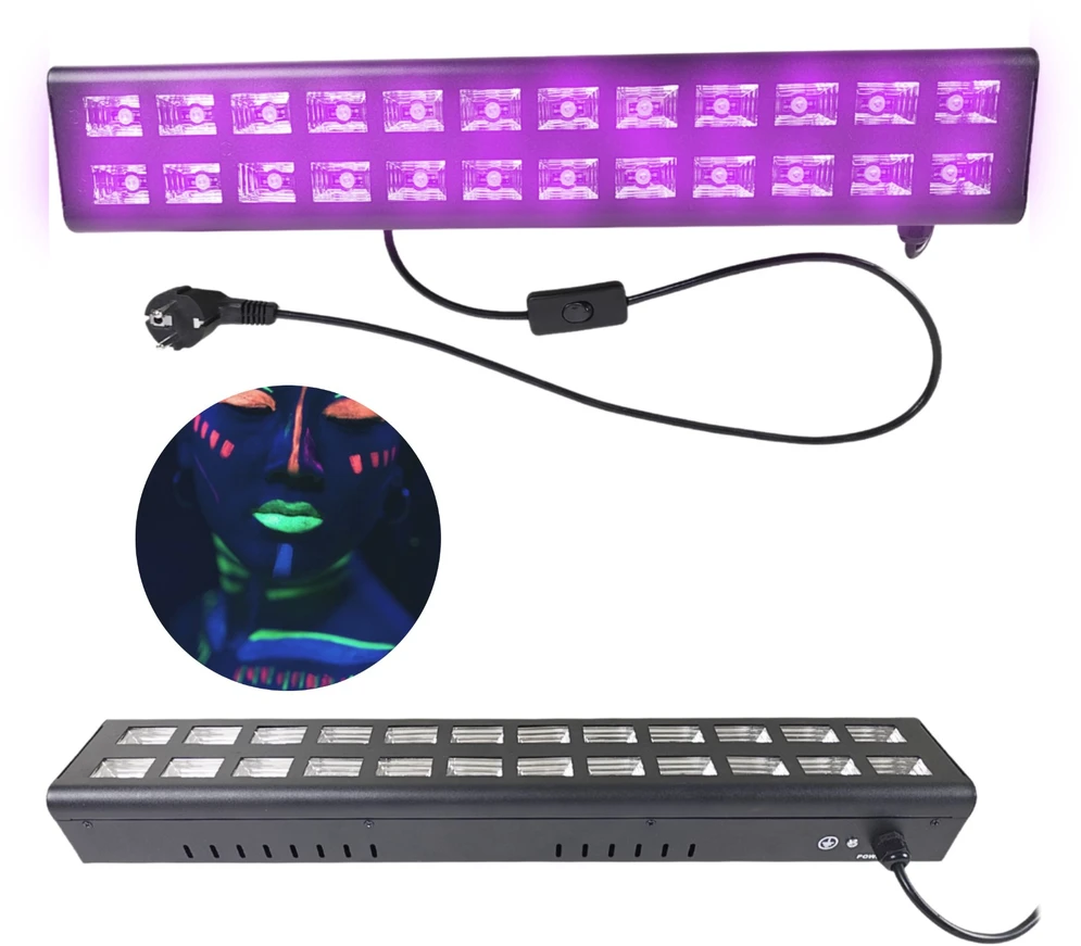LIGHT4ME UV BAR 2X12 apšvietimo efektų juostelė sc