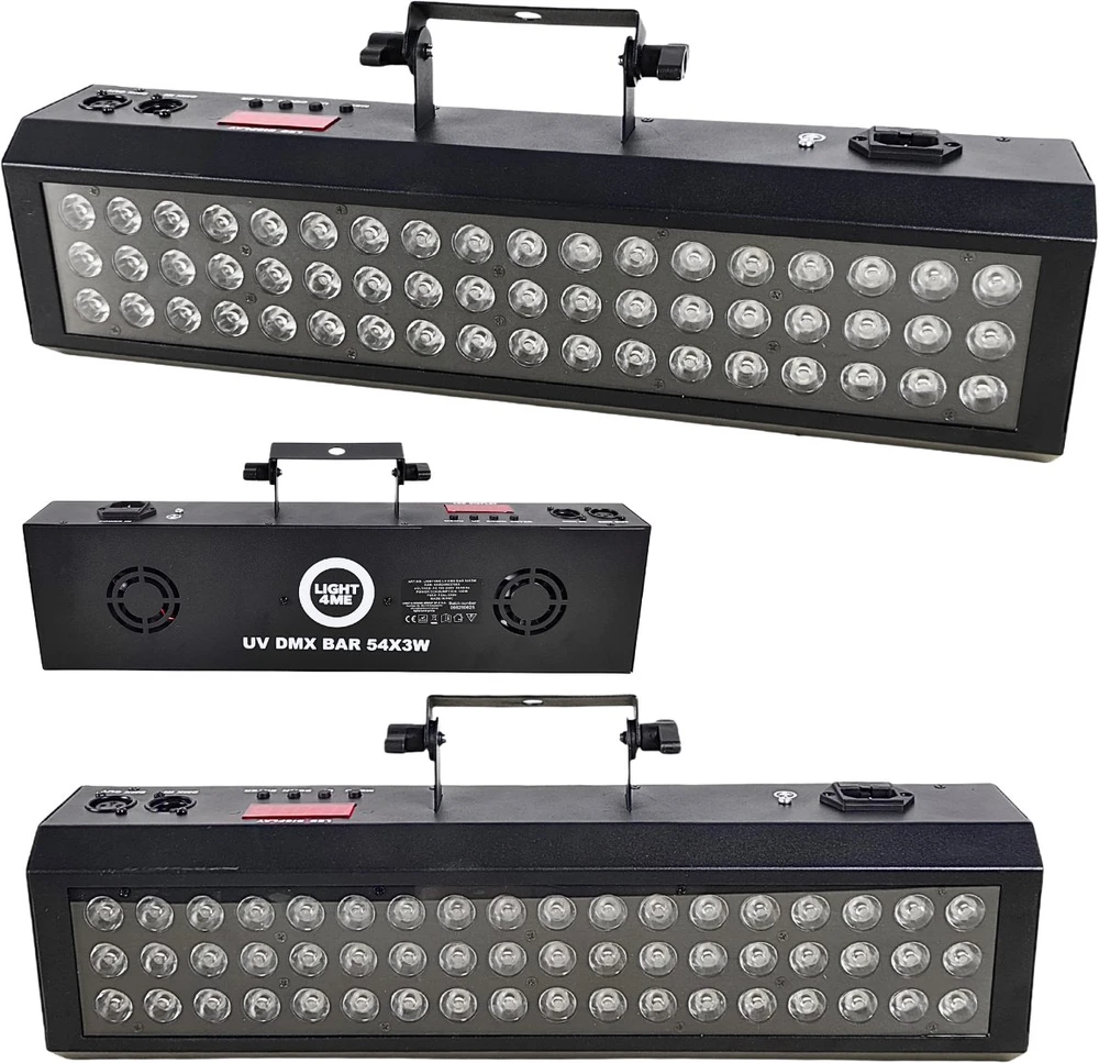 LIGHT4ME UV DMX BAR 54X3W apšvietimo efektas