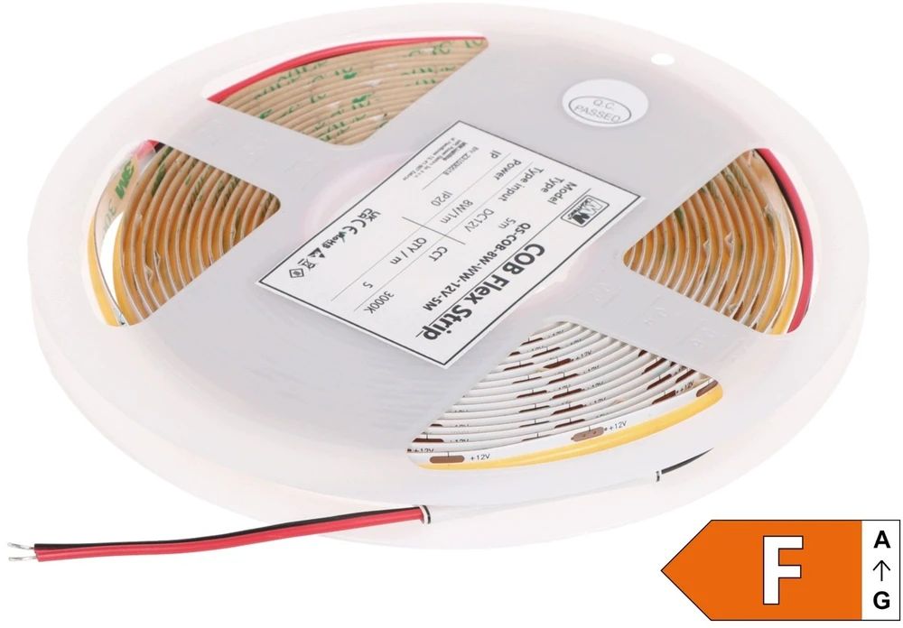 Taśma LED MPL - 3000&nbsp,K MW Lighting (LED-COB-12V/8W-WW/5M-ECO)